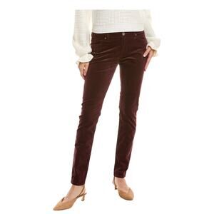Cabi The Skinny Jean Burgundy Corduroy Stretch 4